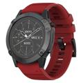 Garmin Fenix 7X/6X GPS/6X Pro Soft Silicone Strap - Red