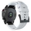 Garmin Fenix 7X/6X GPS/6X Pro Soft Silicone Strap - White