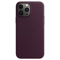 iPhone 13 Pro Max Apple Leather Case with MagSafe MM1M3ZM/A - Dark Cherry