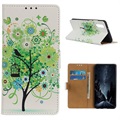 Glam Series Sony Xperia 5 II Wallet Case - Flowering Tree / Green