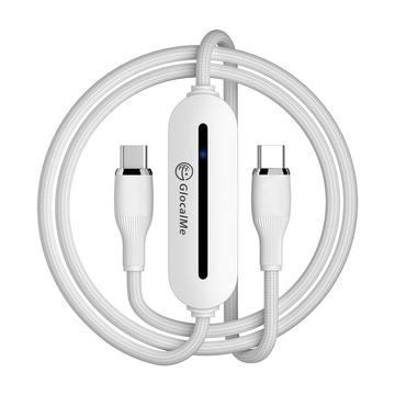 GlocalMe UniCord 4G/LTE Portable Wi-Fi Hotspot & Fast Charging Cable - 65W - White