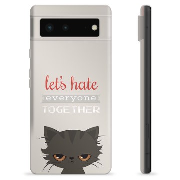 Google Pixel 6 TPU Case - Angry Cat