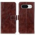 Google Pixel 8a Wallet Case with Magnetic Closure - Brown