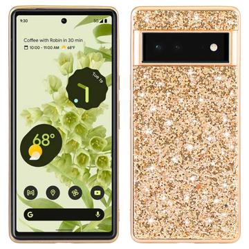 Google Pixel 8a Glitter Series Hybrid Case - Gold