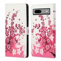 Google Pixel 8a Style Series Wallet Case - Pink Flowers