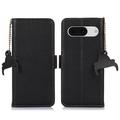 Google Pixel 8a Wallet Leather Case with RFID - Black
