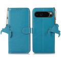 Google Pixel 9 Pro XL Wallet Leather Case with RFID - Blue