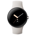 Google Pixel Watch (GA04301-DE) 41mm LTE - Silver / Chalk