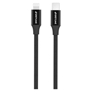 GreyLime 18W Braided USB-C / Lightning Cable - MFi Certified - 2m