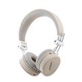 Guess Grained Triangle Logo ENC Wireless Headphones - Beige