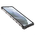 Honeycomb Armored Samsung Galaxy S21 FE 5G Hybrid Case - Transparent