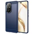 Honor 200 Pro Brushed TPU Case - Carbon Fiber - Blue