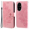 Honor 200 Pro Mandala Series Wallet Case - Pink