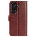 Honor X40i Wallet Case with Magnetic Closure - Brown