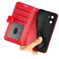 Honor X40i Wallet Case with Magnetic Closure - Red