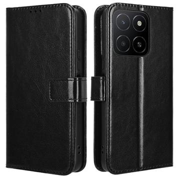 Honor X5b/X5b Plus Wallet Case with Magnetic Closure - Black