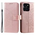 Honor X6b Mandala Series Wallet Case - Pink