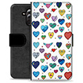 Huawei Mate 20 Lite Premium Wallet Case - Hearts