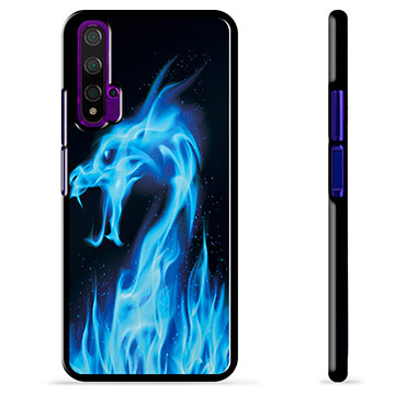 Huawei Nova 5T Protective Cover - Blue Fire Dragon