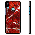 Huawei P Smart (2019) Protective Cover - Red Marble