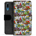 Huawei P20 Premium Wallet Case - Graffiti