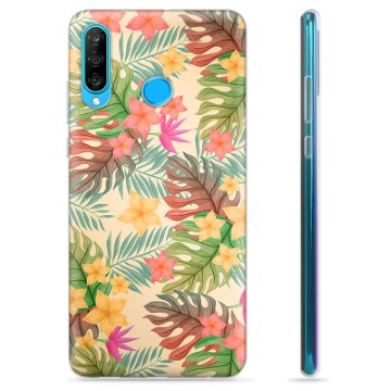 Huawei P30 Lite TPU Case - Pink Flowers