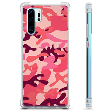 Huawei P30 Pro Hybrid Case - Pink Camouflage