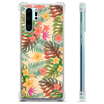 Huawei P30 Pro Hybrid Case - Pink Flowers