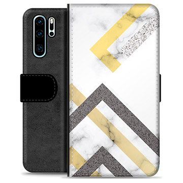 Huawei P30 Pro Premium Wallet Case - Abstract Marble