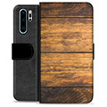 Huawei P30 Pro Premium Wallet Case - Wood