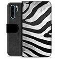 Huawei P30 Pro Premium Wallet Case - Zebra