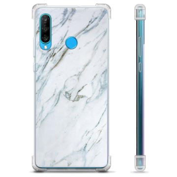 Huawei P30 Lite Hybrid Case - Marble