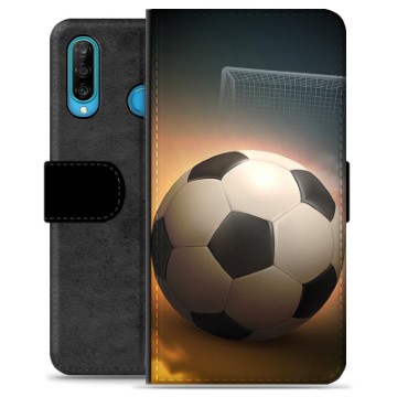 Huawei P30 Lite Premium Wallet Case - Soccer