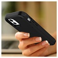 iPhone 12 Mini Hybrid Case with Hidden Mirror & Card Slot - Black