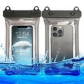 Inflatable Floating Universal Waterproof Case IPX8 - 7.5" - Black