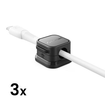 Joyroom JR-ZS368 Magnetic Cable Organizer - 3 Pcs. - Black