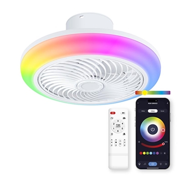 Ksix Siroco Ceiling Fan w. RGB Light and Speaker