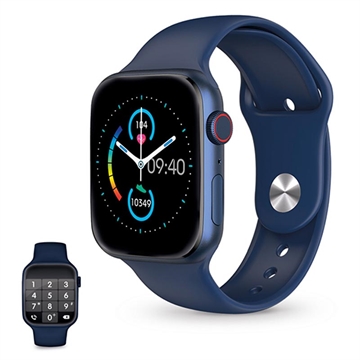 Ksix Urban 4 Waterproof Smartwatch w. Sport/Health Modes - Bluetooth, IP68 - Blue