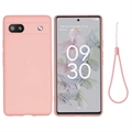 Google Pixel 6a Liquid Silicone Case - Pink