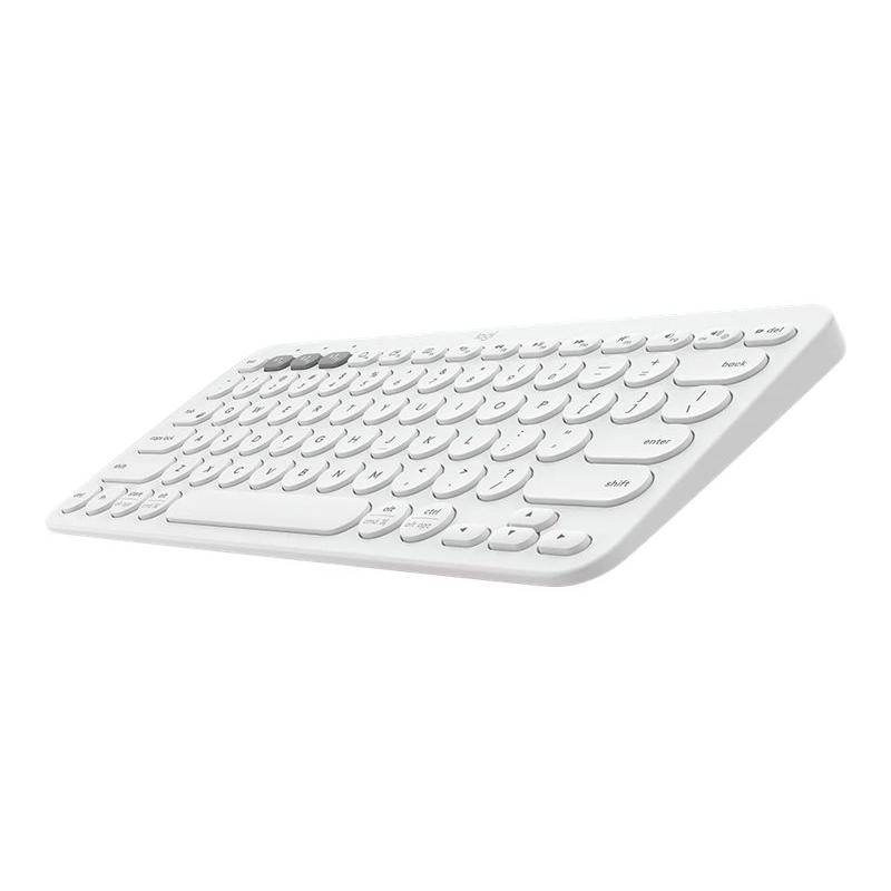 Logitech K380 Multi Device Wireless Bluetooth Keyboard For Mac Nordic Layout White 3697