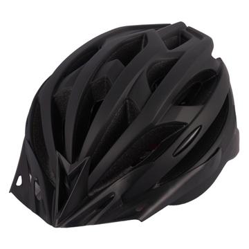 MTB Bicycle Helmet Comfortable Adult Youth Road Bike Helmet with LED Safety Rear Light - Matte Black