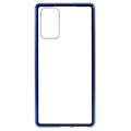 Samsung Galaxy Note20 Magnetic Case with Tempered Glass - Blue