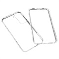 Samsung Galaxy S22+ 5G Magnetic Case with Tempered Glass - Silver