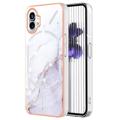 Marble Pattern Electroplated IMD Nothing Phone (1) TPU Case