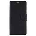 Mercury Goospery Fancy Diary iPhone 14 Pro Max Wallet Case - Black