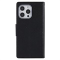 Mercury Goospery Fancy Diary iPhone 14 Pro Max Wallet Case - Black