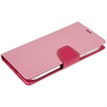 Mercury Goospery Fancy Diary iPhone 14 Pro Max Wallet Case - Pink