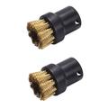 Metal Round Brush Nozzle for Kärcher SC1/2/3/4/5 Steam Cleaner - Gold - 2 Pcs.