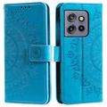 Motorola Edge 50 Neo Mandala Series Wallet Case - Blue