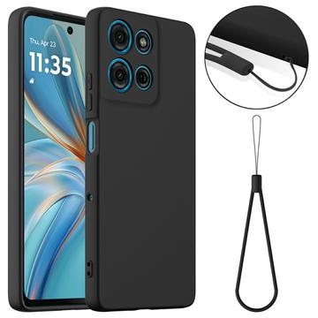 Motorola Moto G75 Liquid Silicone Case - MagSafe Compatible - Black